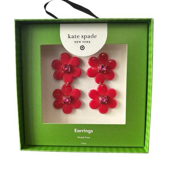 kate spade Jewelry - Kate Spade New York x Target Floral Linear Earrings